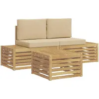 vidaXL Buiten bank set 4 Stuk