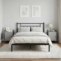 vidaXL Nachtkastje 2 st Grijs Sonoma 35 x 36,5 x 50 cm Bewerkt hout