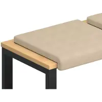 vidaXL Bankkussen 2 st Microvezel Crèmekleurig Diepte 35 cm