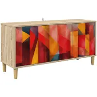 vidaXL TV-kast HEESCH, 102 x 33 x 50 cm, Sonoma houtvezelplaat