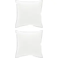 vidaXL Hoofdkussen 2 st 40 x 40 cm Australische Wol Wit