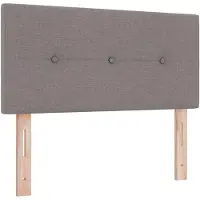 vidaXL Ottomaanse Bed met Matras en LED Taupe 90 x 200 cm Stof