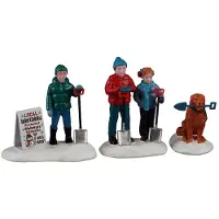 Lemax Neighborhood snow shovelers, set of 3 ornament