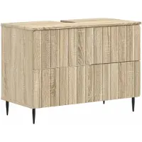vidaXL Wastafelmeubel ZWOLLE, Sonoma-eikenhout, 82 x 41 x 58,5 cm