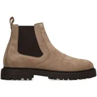 Manfield Taupe suède chelsea boots | Maat 45