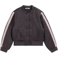 We fashion bomberjack - antraciet Jas Grijs Meisjes Ronde hals Effen - maat 146/152