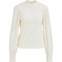 We fashion - Dames kanten top - Regular fit - Gebroken wit - Maat: XXL