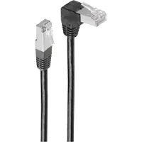 Shiverpeaks Patchkabel cat 6 S/FTP PIMF Winkel-gerade sw 7,5m