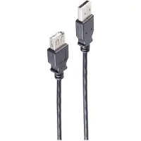 Shiverpeaks BS13-24185 USB-kabel USB 2.0 1,8 m USB A Zwart