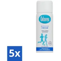 Odorex 5 x - Deodorant Spray - Mini Marine Fresh - Fris & Compact - 50 ml - Deodorant Spray - Marine Fresh - Anti-Geur - Anti-Zweet - Compact Deodorant