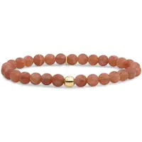 Sparkling Armband | Sunstone Saturn large - Gold 6mm SBG-GEM58-ADD-6MM
