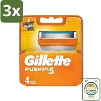 Gillette 3 x - Fusion 5 - Precisie en comfort - 4 Navulscheermesjes - Grootverpakking - Scheermesjes - Scheerbeurt - Comfortabel Scheeren - Huidverzorging - Anti-frictie
