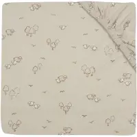 Jollein Hoeslaken Wieg - 40/50x80/90cm - Jersey - Woolly