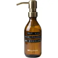 Wellmark handzeep 250ml 'may all your troubles be bubbles' quiet rebellion burgundy