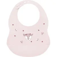 Nattou Mealtime Slabbetje met Opvangbakje - 28 cm - Roze