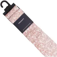 Tresanti | GLAUCO | Silk tie and pocket square set featuring delicate wildflowers | Orange