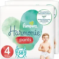 Pampers Harmonie / Pure Nappy Pants Maat 4 (9-15kg) 116 Luierbroekjes