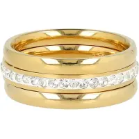 My Bendel - Ringen Set met Zirkonia - met Luxe Cadeauverpakking | Sieraden Voor Dames | Maat 18.00 Mm / Maat 57