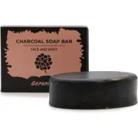 AW Gifts Houtskool Zeep Bar - Geranium - 85 gram - Vegan Hand & Body Zeep