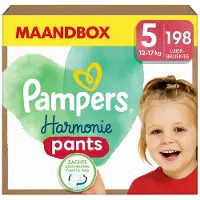 Pampers Harmonie Pants Maxi Pack Maat 5 – 198 Luierbroekjes – 12 tot 17 kg