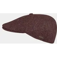 Hatland Cassius - Wollen flatcap - Bordeaux rood - Assorti - S