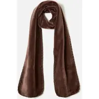 Damart - Zachte omkeerbare sjaal - Dames - Bruin - Taille Unique