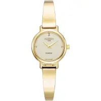 Roamer polshorloge, Elegance, diamanten, goud, champagnekleur