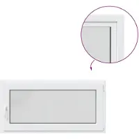 vidaXL Kleur binnenkant kelderraam Wit RISOR 120 x 55 cm
