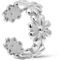 Karma Earcuff Bloemen Zilver