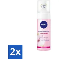 Nivea 2 x - Reinigingsmousse - Essentials Verzachtend - Voor droge & gevoelige huid - Met Amandelolie & Hydramine - 150 ml - Gezichtsreiniger - Droge Huid - Gevoelige Huid - Amandelolie - Hydraterende