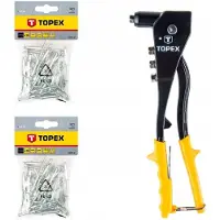 Topex Nitset: Nitboormachine met 100 Aluminium Klinknagels (3.2mm)