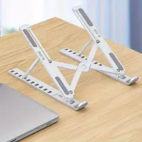 Karma Verstelbare laptopstandaard met antislip, opvouwbaar en draagbaar, 10-17,3 inch universeel, voor thuiskantoor en reizen