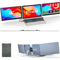 DNA Professionele Portable Monitor - Draagbare Monitor - Portable Monitor Voor Laptop - Zilver - 35cm x 21cm x 2cm