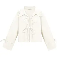 Gimme Comfortabel Dames 'Kiana' Jack met Strikdetails en Ruches - Gebroken Wit - Maat L