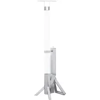 Green Flame Outdoor Lounge Heater + reflector BPH-R80-P - Pellet Terrasverwarmer - Pellet Terrasheater - Fire Tube - Buitenverwarming - Tuinhaard -
