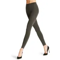 Falke Pure Matt eenkleurig materiaal ondoorzichtig 100 DEN legging dames grijs - maat S