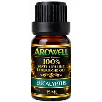 Arowell – Etherische Olie – Eucalyptus – 15 ml – 100% Pure Etherische Olie – Voor Aroma Diffuser, Geurbrander, Sauna, Aromatherapie & Massage