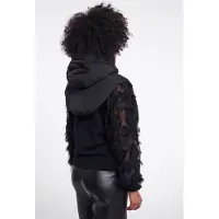 Rino & Pelle Accessories - Tabita hood collar - Zwart