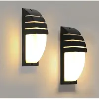 Riserva LED Wandlamp Zwart - 12W - Warm Wit 3000K - Aluminium Wandlamp met PC Diffuser - Moderne Wandverlichting voor Hal, Gang en Trap