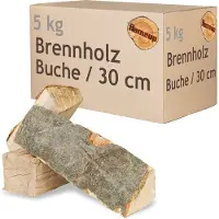 Flameup Brandhout, 5 kg, voor kachels, open haarden, vuurkorven en barbecues, beukenhout, 30 cm,