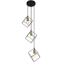 ITALUX Morestel MDM-4244/3 BK+BRO hanglamp van