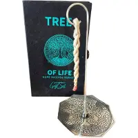 Ancient Wisdom Rope Incense and Silver Plated Holder Set - Tree of Life