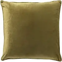 Dutch decor FINN - kussenhoes 60x60 cm - velvet - effen kleur - Green Moss - groen - met rits - zonder binnenkussen