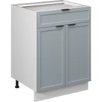 Vicco Fame-Line Onderkast voor spoelbak/kookplaat – 60 cm met lade, zonder werkblad Licht blauw-grijs