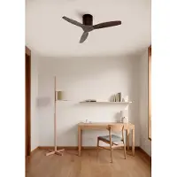 Create - Plafondventilator silent 100% hout 40W (Ø112cm) - Geen licht - Afstandsbediening - 6 snelheden - Programmeerbaar - WIND CALM NATURAL WOOD