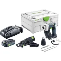 Festool DWC 18-4500 Basic accu-bouwschroevendraaier 18 V 14 Nm borstelloos + 1x accu 4,0 Ah + snellader + Systainer