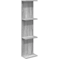 vidaXL Wandplank Grijs Sonoma 25 x 15 x 100 cm