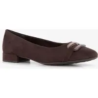 Jana dames ballerina bruin maat 38