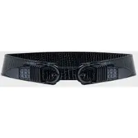 Killstar - Gothic Riem - Kihilist Nova Double Belt - voor Vrouwen - zwart - Maat XS-S