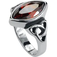 EtNox hard and heavy - Gothic Ring - Celtic Red - voor Vrouwen - zilverkleurig | Maat 65
